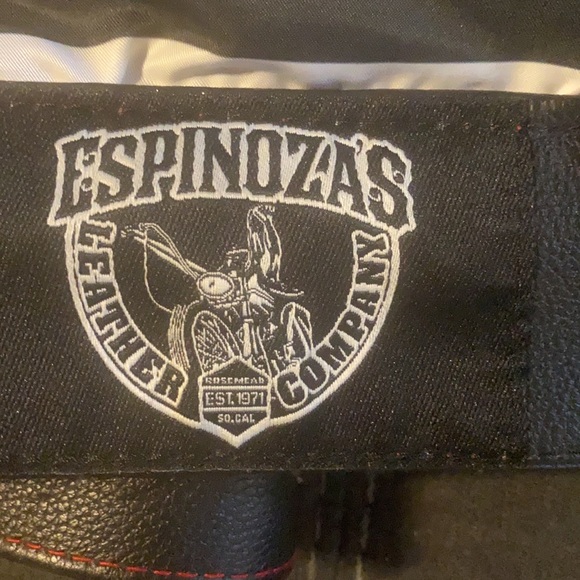 2x Espinoza’s custom leather motorcycle vest. - Picture 5 of 7